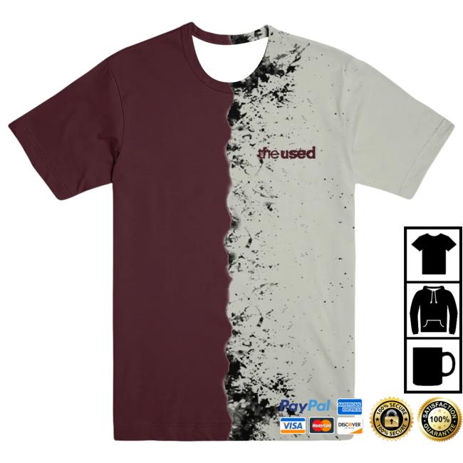 The Used Band Merch Shop Taste Of Ink Split Dye Shirt