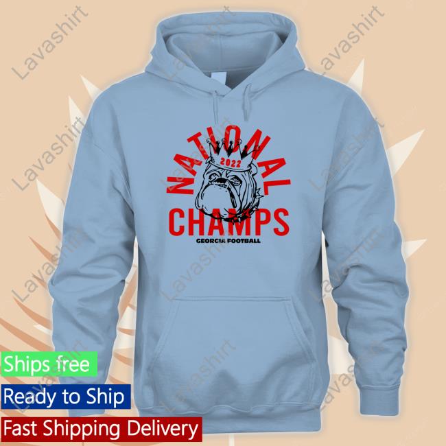 Official Georgia 2022 National Champs Crown Tee Shirts Homefield Merch