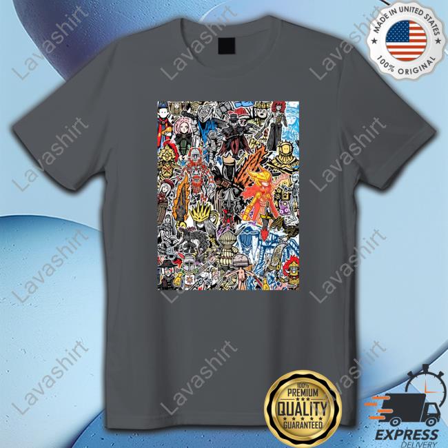 Official Soulsborne Doodle Collage Poster Shirts