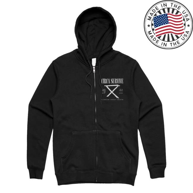 Circa Survive ADAL A Dream About Love Psychic Readings Zip Up Pullover Hoodie Black Circasurvive