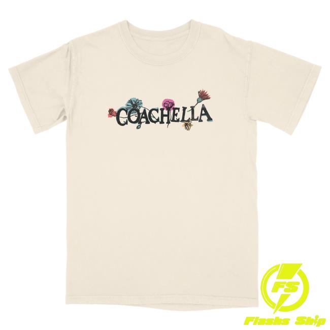 Official Coachella Merch Store Shop Flower Child 2024 Lineup Attractive Shirt