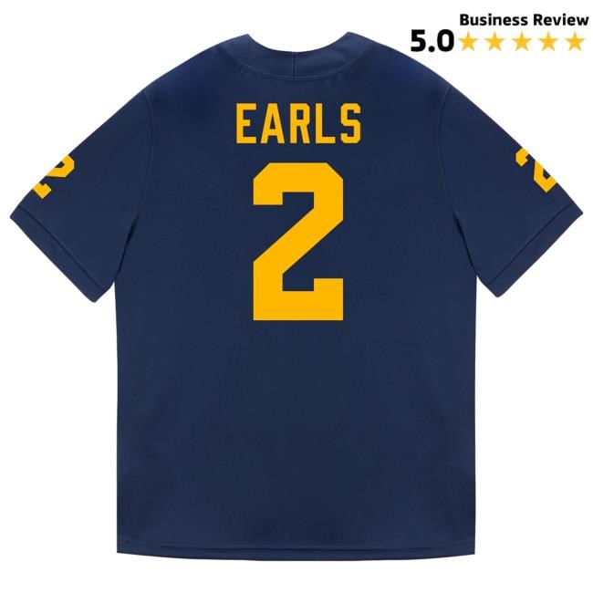 The M Den Michigan Wolverines #2 Shamari Earls Student Athlete Blue Football Jersey New Shirt