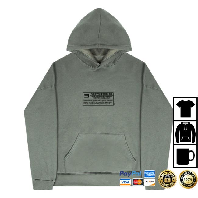 Official Eminem Merch Store Slim Shady Eminem The Way I Am Hoodie (Green) Eminem Apparel Clothing Shop SlimShady