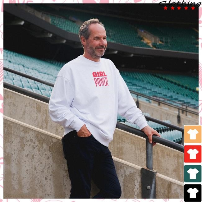 Official Spice Girls Merch Store Red Roses x Spice Girls Crew White Sweatshirts