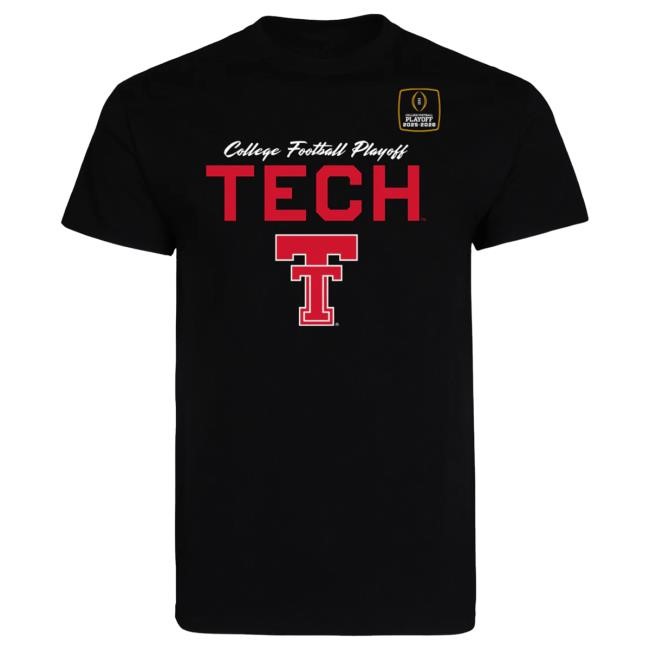 Official Red Raider Outfitter Texas Tech 2025 CFP - Tees - Kick Deep - BLACK