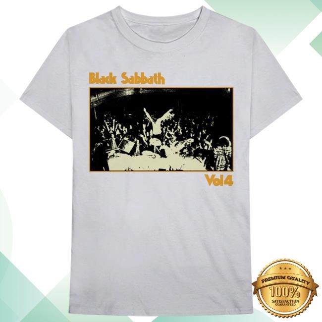 Vol. 4 Live Photo White Shirt - Black Sabbath Official Store