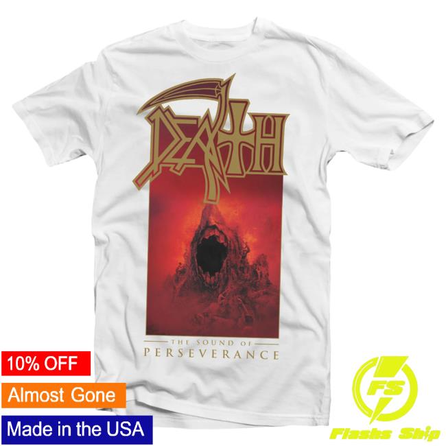 Official Indie Merch Store Shop Death "The Sound Of Perseverance" Tshirt IndieMerchStore