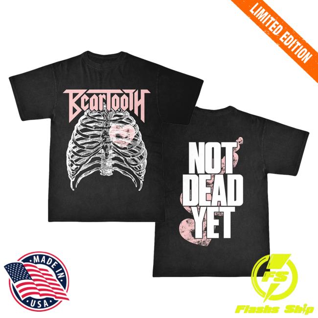 Official Beartooth Merch Beartooth Not Dead Yet Heart T-Shirt