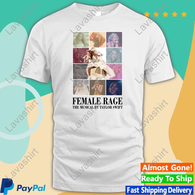Taylor Swift Eras Tour Merch Female Rage The Musical By Taylor Swift Short Sleeve TShirt