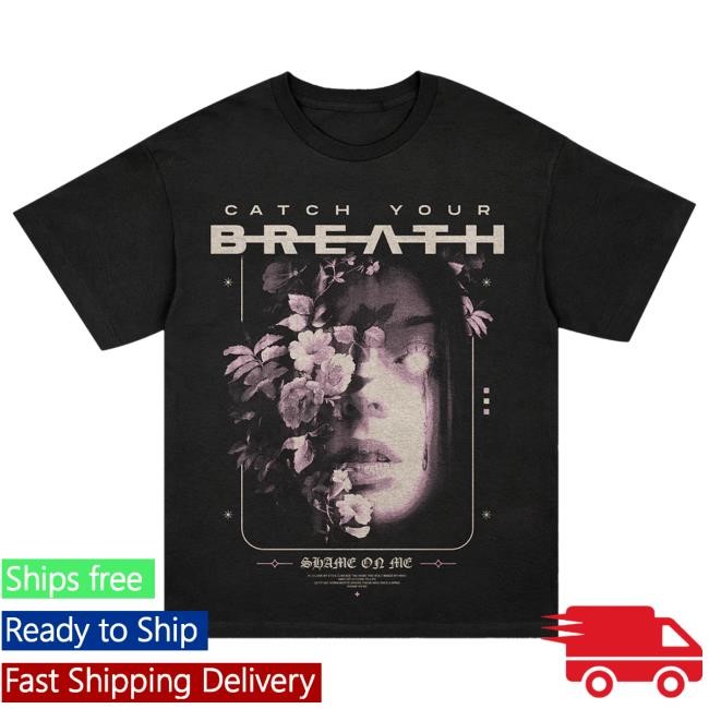 Catch Your Breath Shame On Me Floral Tshirt (Black)