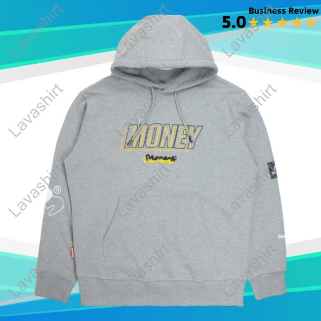Official Money Clothing Compound Logo Pullover Sweatshirt Grey