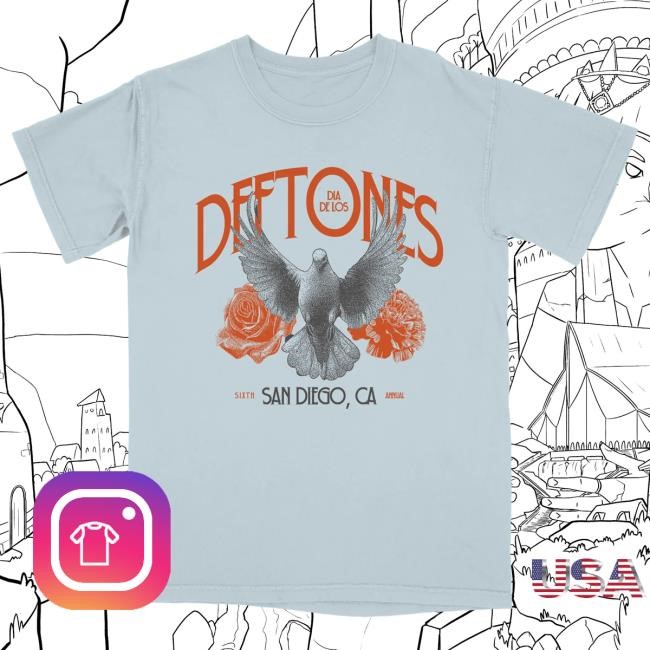 Official Deftones Merch Store Deftones Dove Chambray Tees Deftones Shop