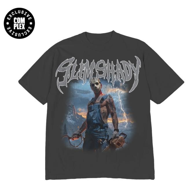 Official Complex Merch Store Shop Eminem Slim Shady Eminem Chainsaw Shady Popover Shirt