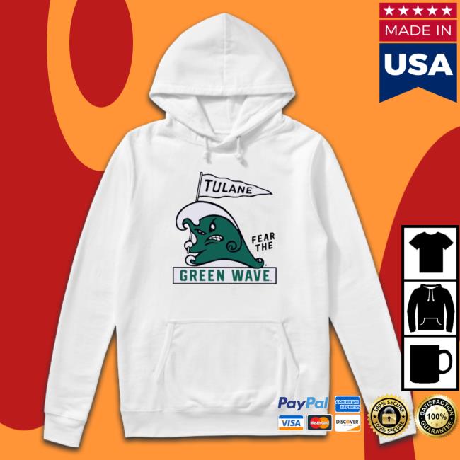 Official Tulane Fear The Green Wave Tee Shirt