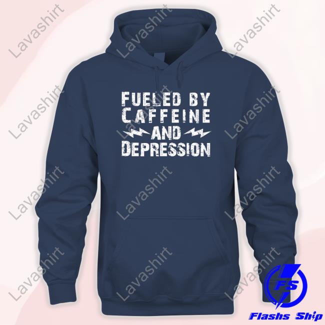 Official Bunker Branding Merch Fueled By Caffeine And Depression Unsubscribe T-Shirt