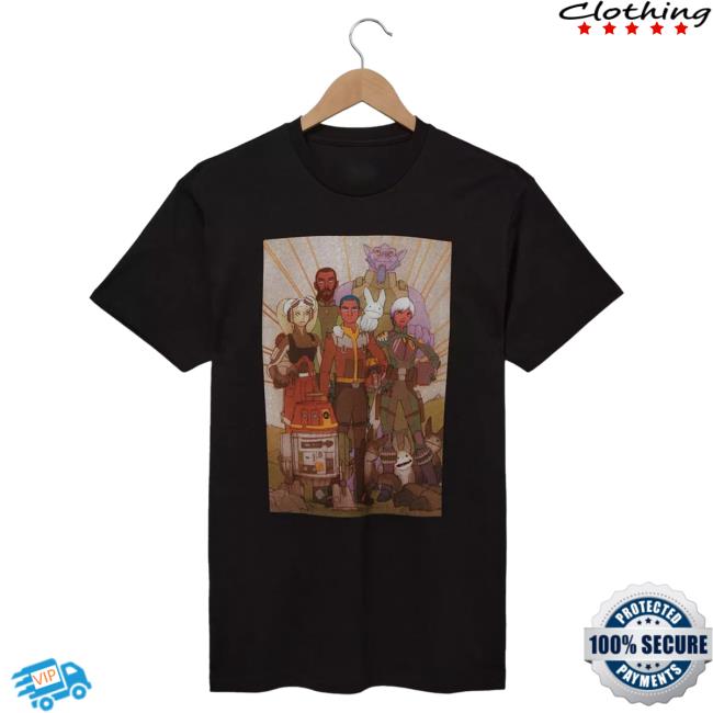 Official Box Lunch Merch Store Box Lunch Star Wars Rebels Group Graphic Top Shirt BoxLunch Exclusive Box Lunch Apparel Clothing Shop