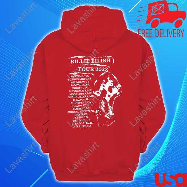 Official Billie Eilish Store Billie Live Black Tour Shirt Official Billie Eilish Billie Live Black Tour Sweatshirt