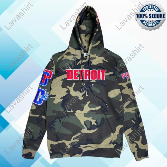 Official Thentwrk Pro Standard Detroit Pistons Logo AOP Crew neck Sweatshirt Camo 3D All Over Print