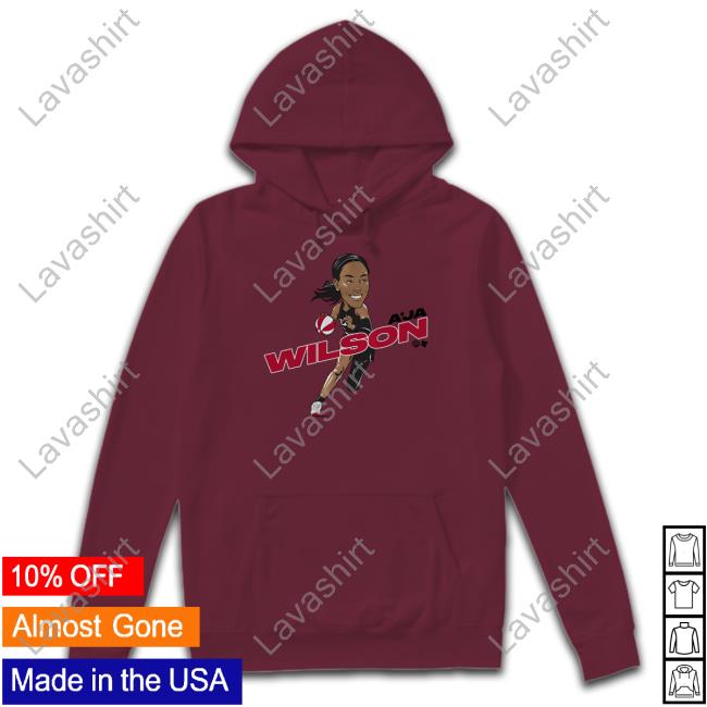 A'ja Wilson Caricature Hoodies Breakingt Merch A'ja Wilson Caricature Sweater Breakingt Merch