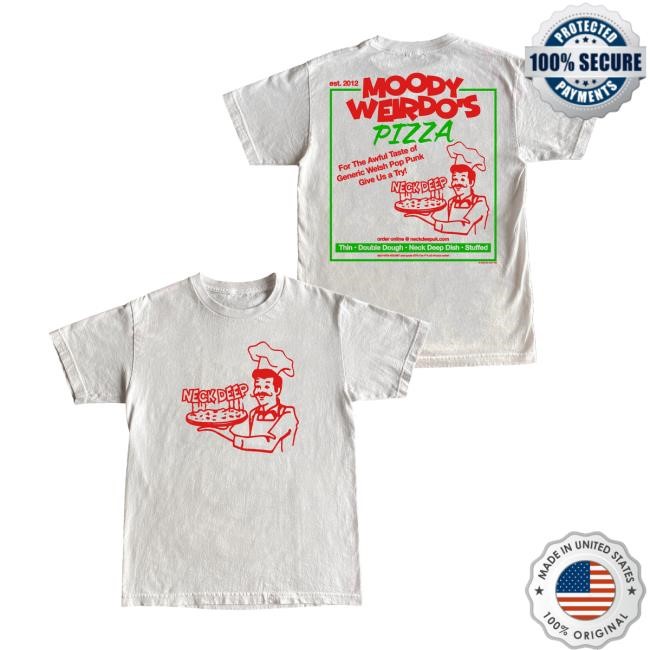 Neck Deep Dish Pizza New Shirt Neck Deep Merch