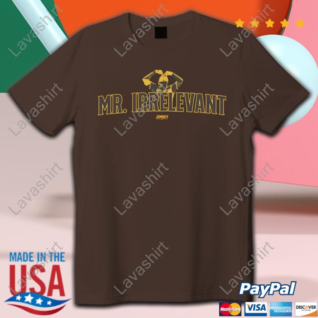 Official Jomboy Store Merch Mr. Irrelevant Tees