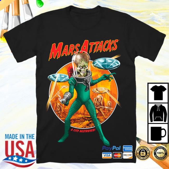 Official Cavity Colors Mars Attacks: City Destroyed - New Shirt
