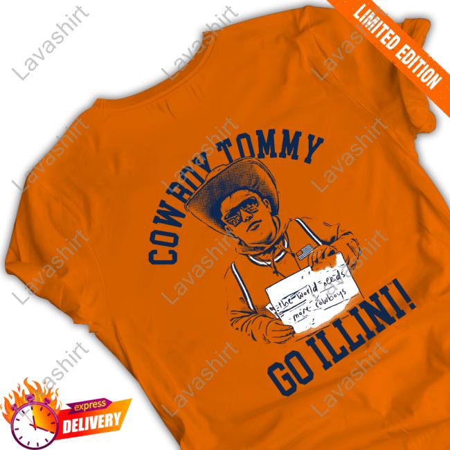 Official The Illinois Nil Store Cowboy Tommy Back Sides Tshirt