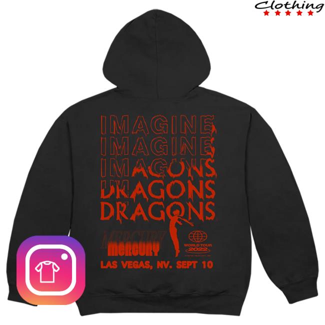 Official Imagine Dragons Merch Store Vegas Exclusive Tour Hoody Imagine Dragons Apparel Clothing Shop ImagineDragons