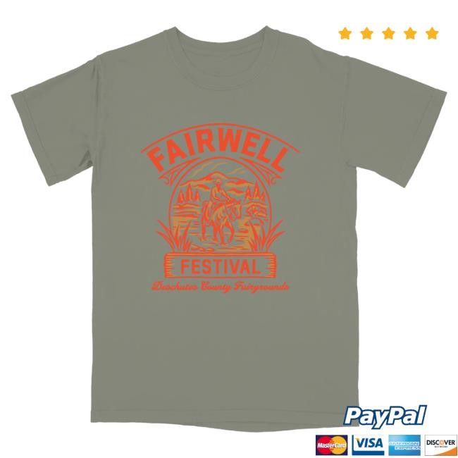 Official Fairwell Festival Merch Store Cowboy Lineup New Shirt