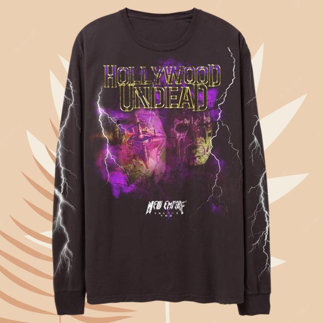 Hollywood Undead Merch Lightning Black Long Sleeve Shirt