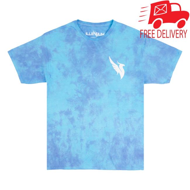 Illenium 3 Blue Tie Dye Tee Shirt