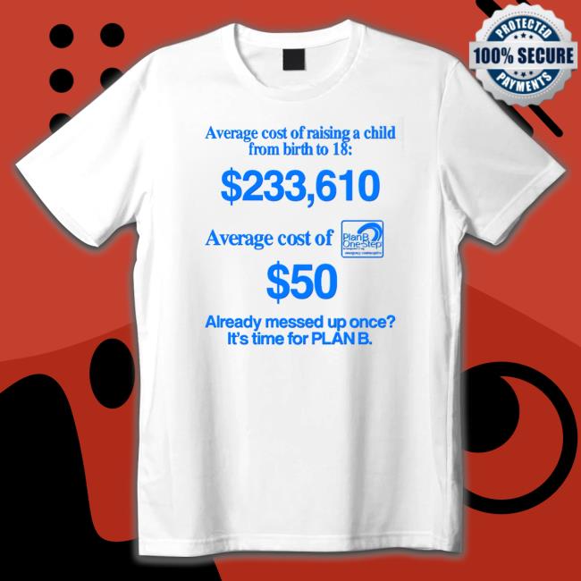 Average Cost Of Raising A Child From Birth To 18 Shirts