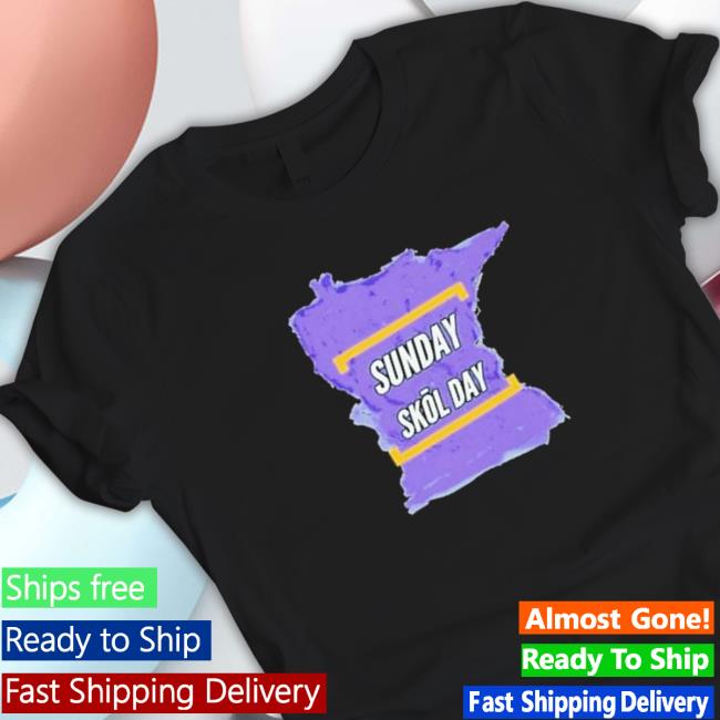 Official Minnesota Vikings Sunday Skol Day T-Shirt