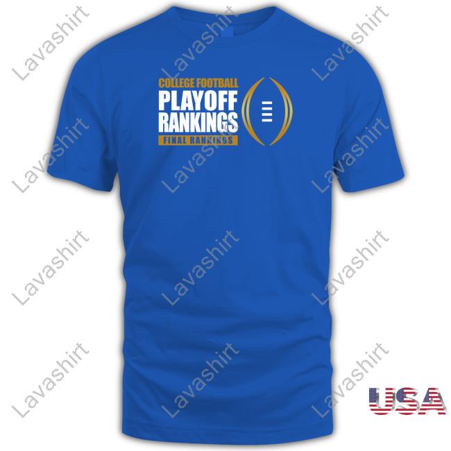 Original College Football Playoff Rankings Final Rankings Shirt Black