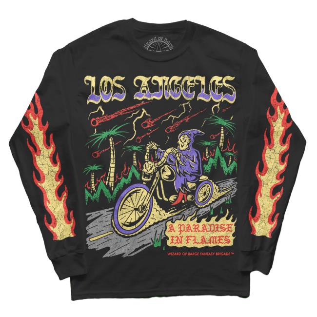 Official Wizard Of Barge Shop Los Angeles Long Sleeve Shirt New