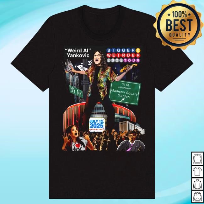 Official Weird Al Yankovic Madison Square Garden Exclusive Shirts "Weird Al" Yankovic