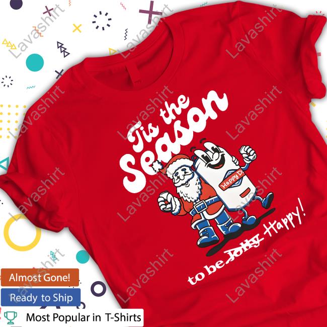 Official Happy Dad Holiday Tis The Season Red Tee