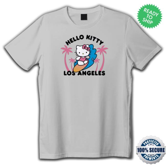 Official Hello Kitty Los Angeles Surfing Tee Shirt