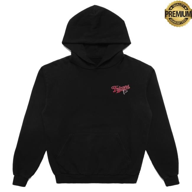 Official NFL Merch Unisex Atlanta Falcons Born x Raised Black Pro Script Popover Hoodie ArizonaCardinals