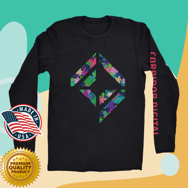 Bunker Branding Co Shop Corridor Digital Hawaiian Geo Long Sleeve Long Sleeve T-Shirt