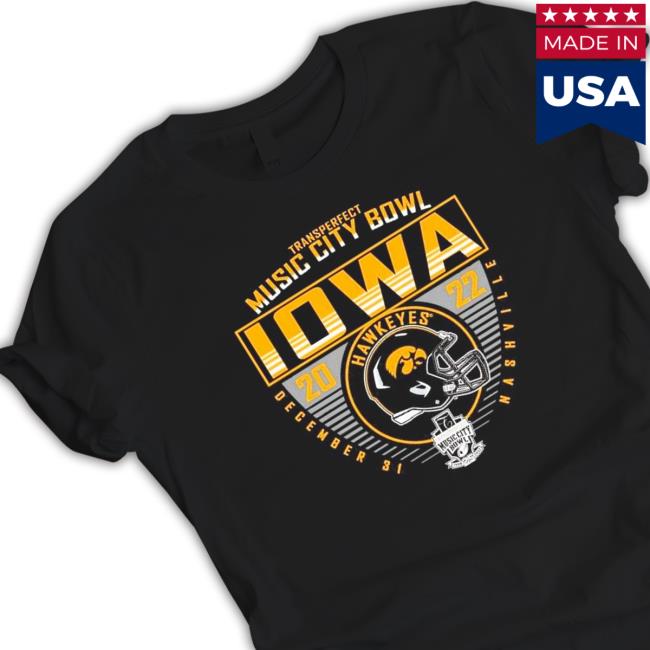 Official University of Iowa Football 2022 Music City Bowl Bound Hoodie
