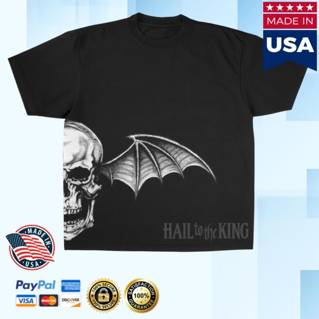 Official Avenged Sevenfold Merch A7x World Hail To The King Deathbat Tee Shirt