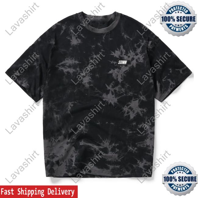 Official Sidemen Clothing Sdmn Tie Dye Black/Grey Tee Shirt Sidemenclothing