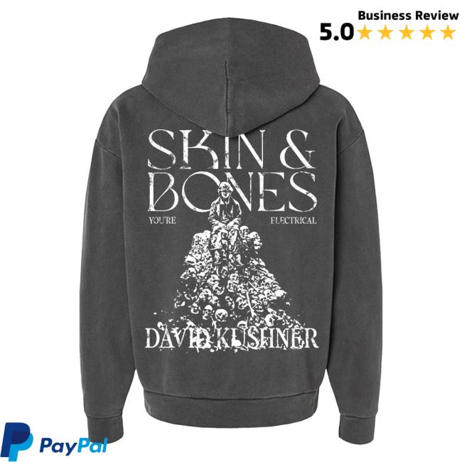 Official David Kushner Merch Store David Kushner Msrble Skin And Bones Popover Hoodie David Kushner Apparel Clothing Shop