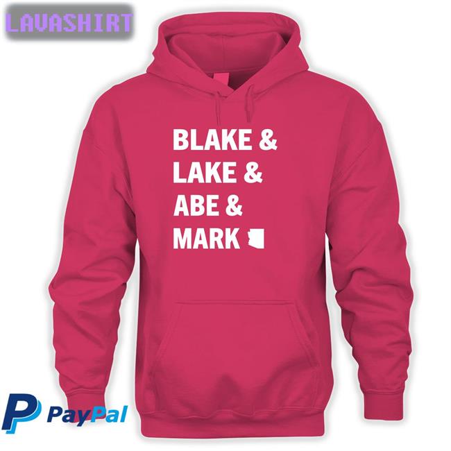 Abe Hamadeh For Arizona Ag Blake & Lake & Abe & Mark V Neck T Shirt Mark Finchem Kari Lake Blake Masters