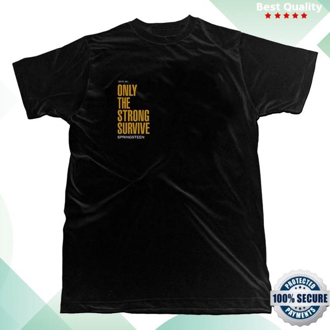 Officia Bruce Springsteen Merch Store Only The Strong Survive Album Popover Shirt