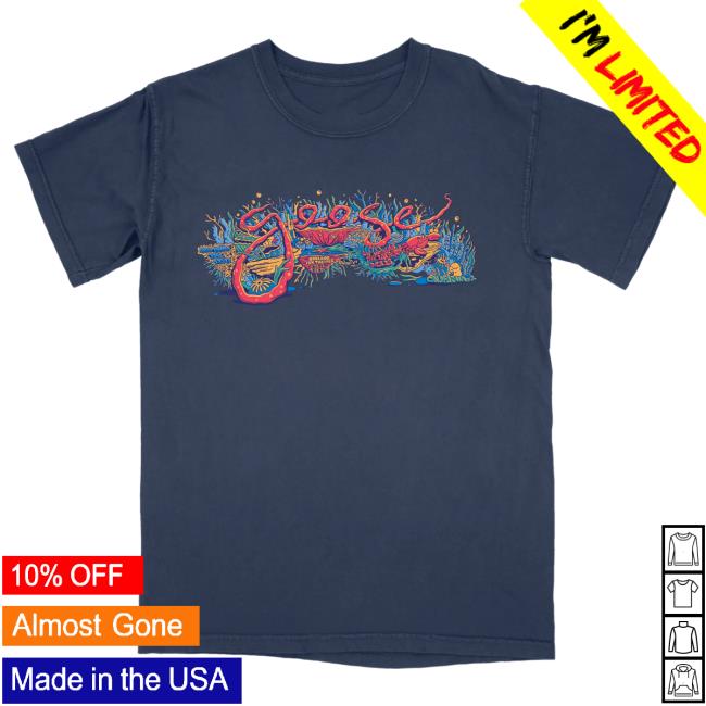 Official Goose The Band Merch Goosetheband California Reef Event Shirt