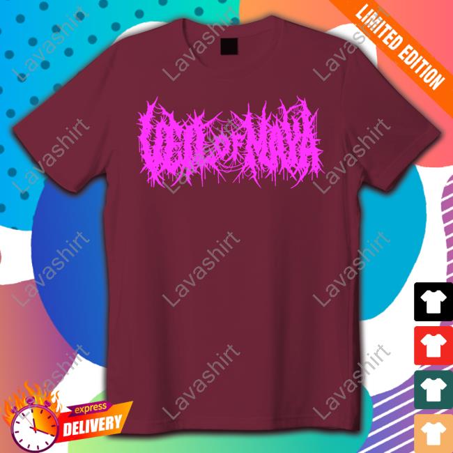 Official Veil Of Maya Merch Death Metal (Pink) Black Tee Shirt