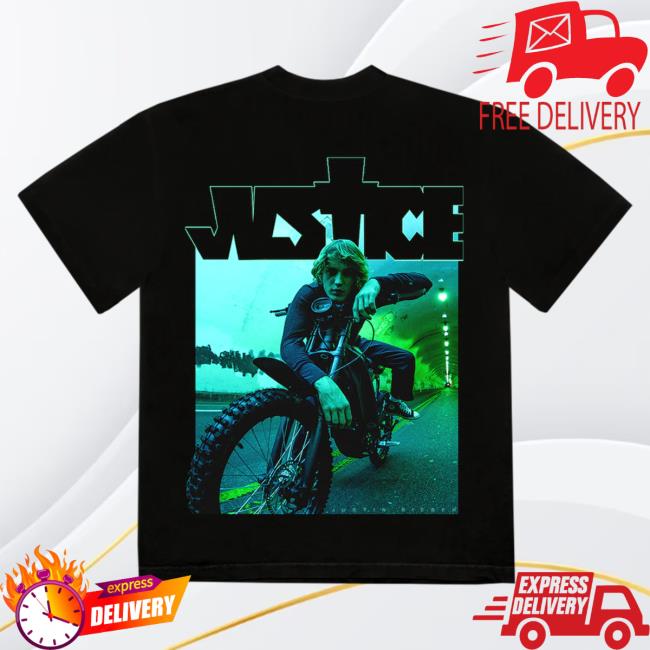 Official Justin Bieber Merch Store Shop Justin Bieber Dirt Bike Photo Tshirt JustinBieber Apparel Clothing