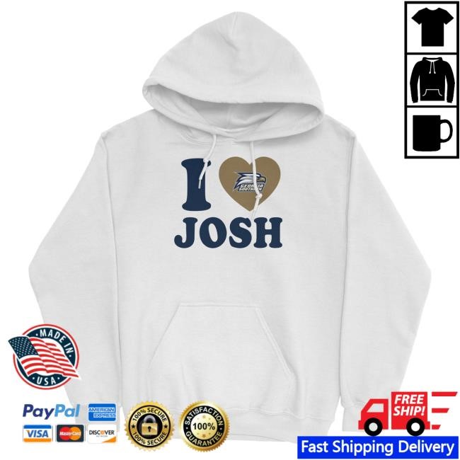 Official NIL Georgia Southern Clothing White "I Heart Mason Waddle" Pullover Hoodie GeorgiaSouthern